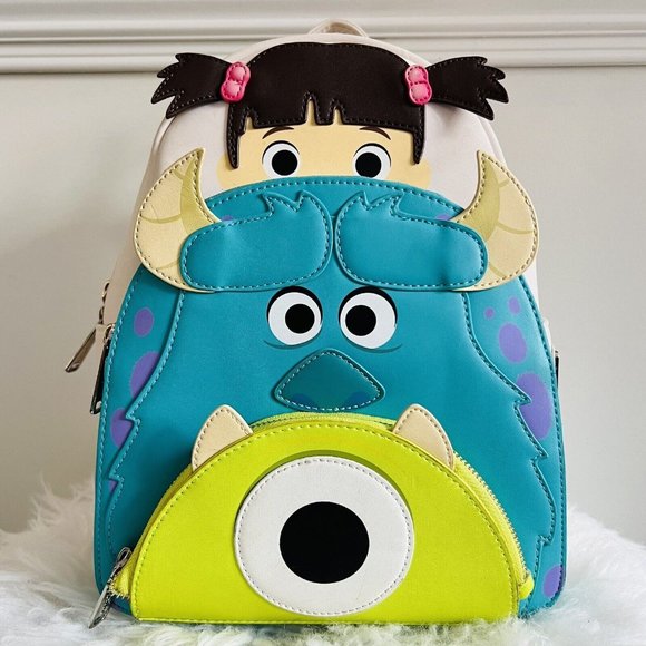 Loungefly Handbags - Monsters Inc Backpack Loungefly Boo Sully Mike Wizowski Mini Backpack ~ Disney